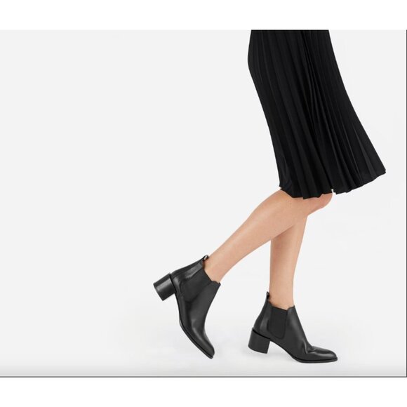 Everlane Shoes - Everlane Women's Black Leather The Heel Boot Sz 10
